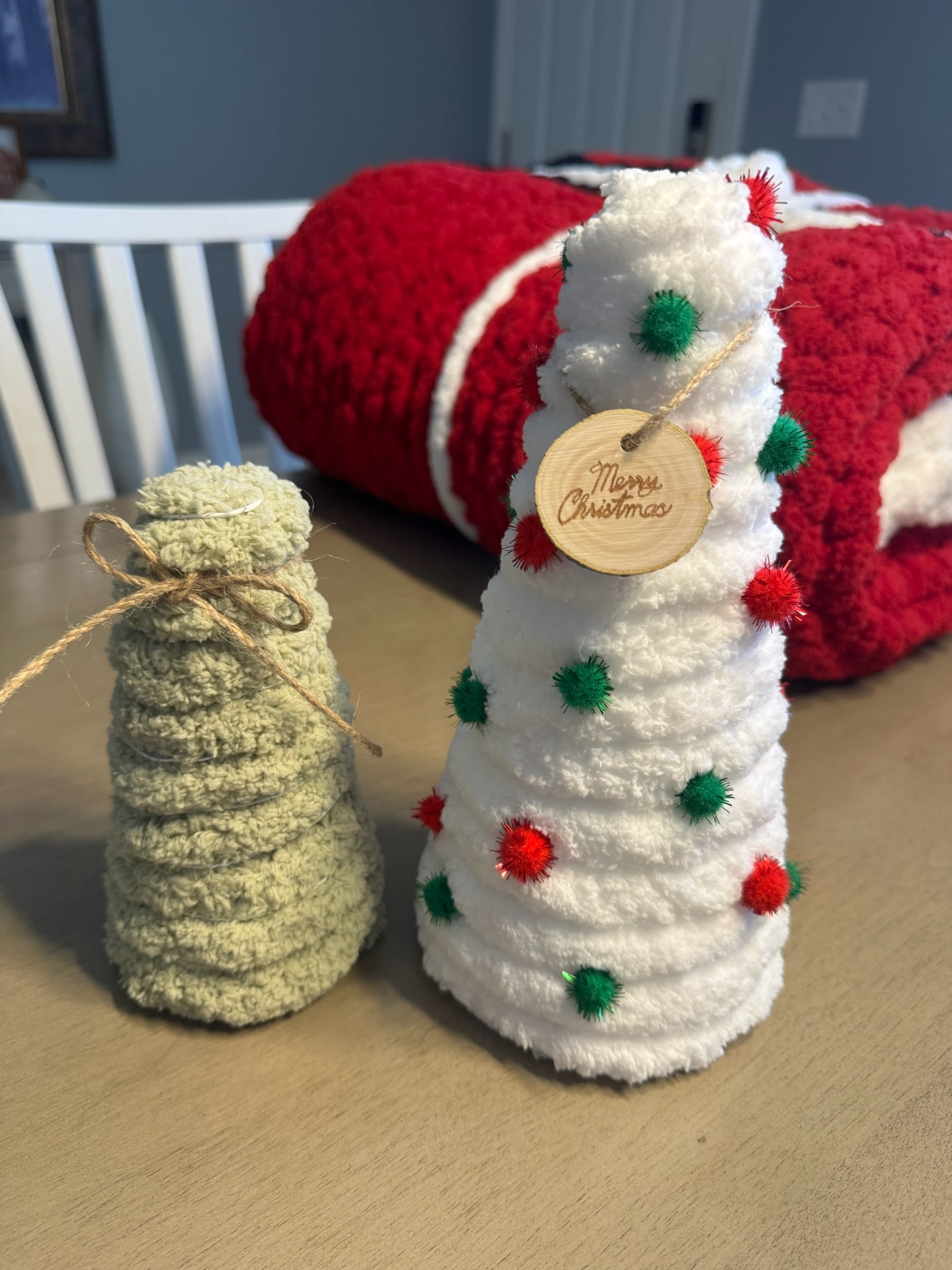 6in Chunky Knit Christmas Tree - Perfect for your holiday decorations