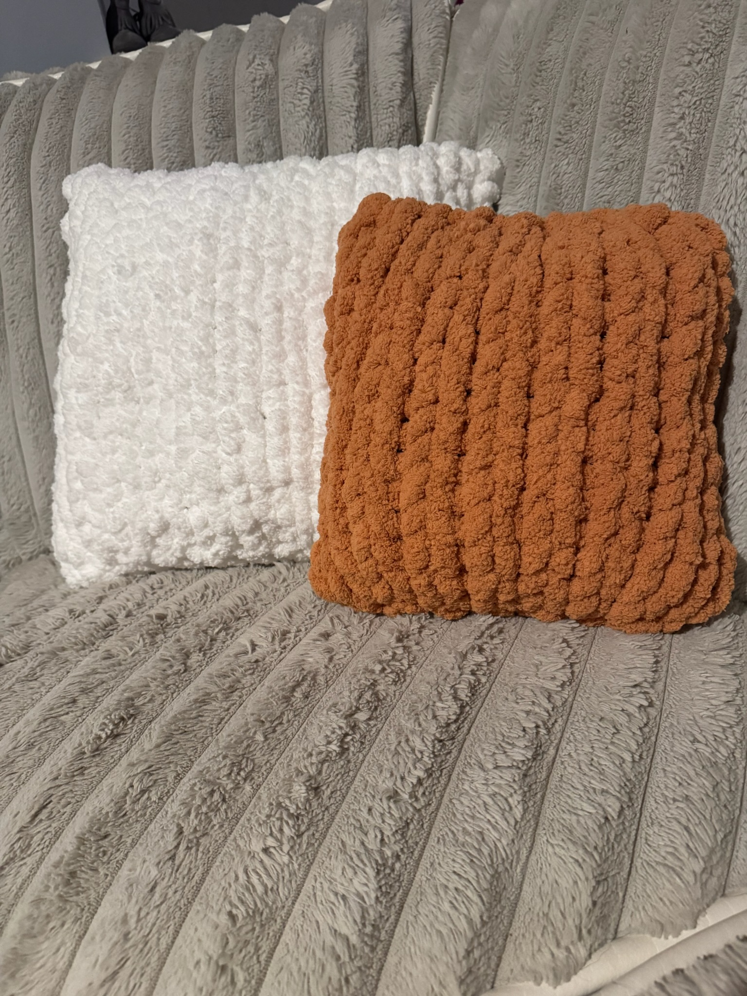 Large Chunky Knit Pillows - Perfect addition to your couch