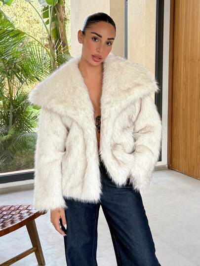 Luxury Faux Fur Jacket