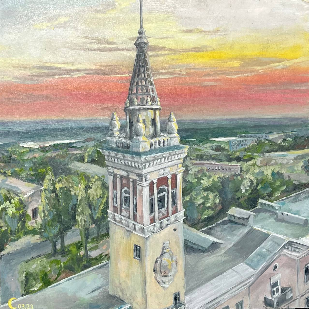 Запоріжжя. Башта архітектора Козлінера /  Zaporizhzhia. Tower of architect Kozliner. / 2023