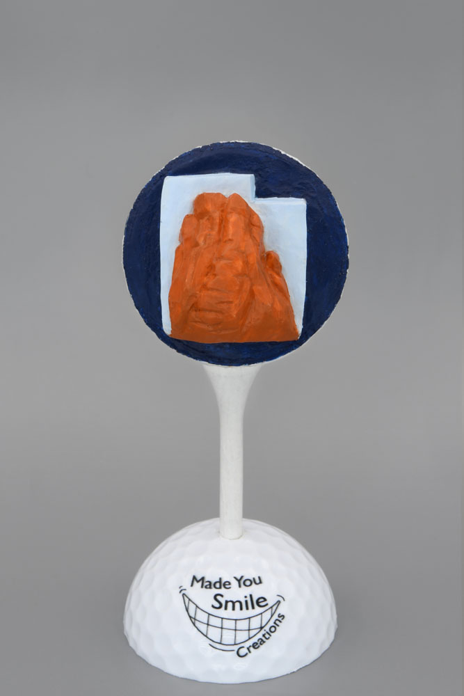 Angel’s Landing - Zion National Park Carved Golf Ball Art