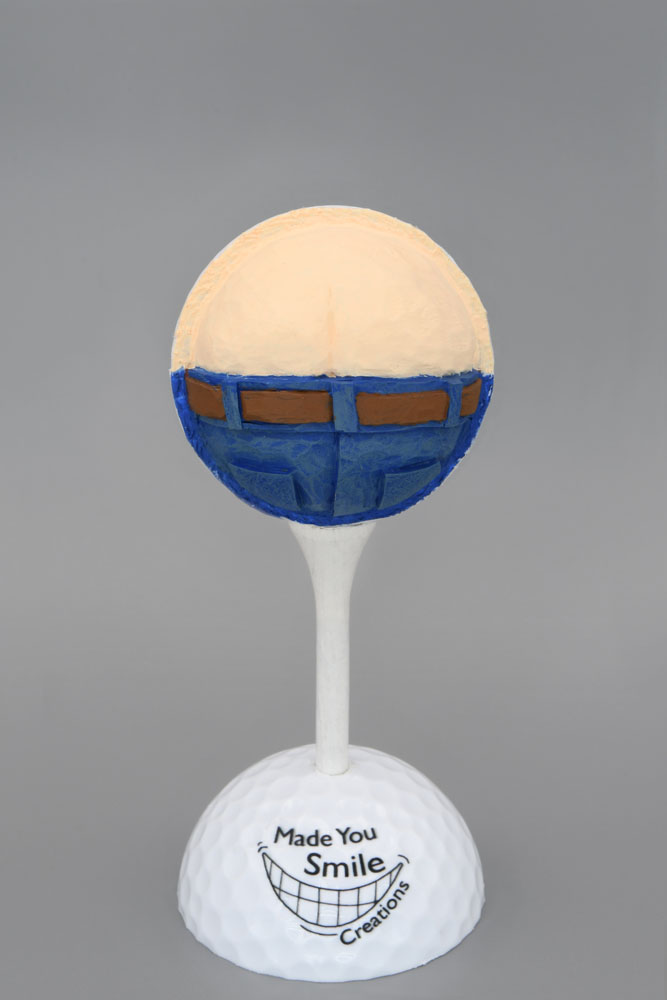 The Crack Shot - Funny Butt Crack Carved Golf Ball Art