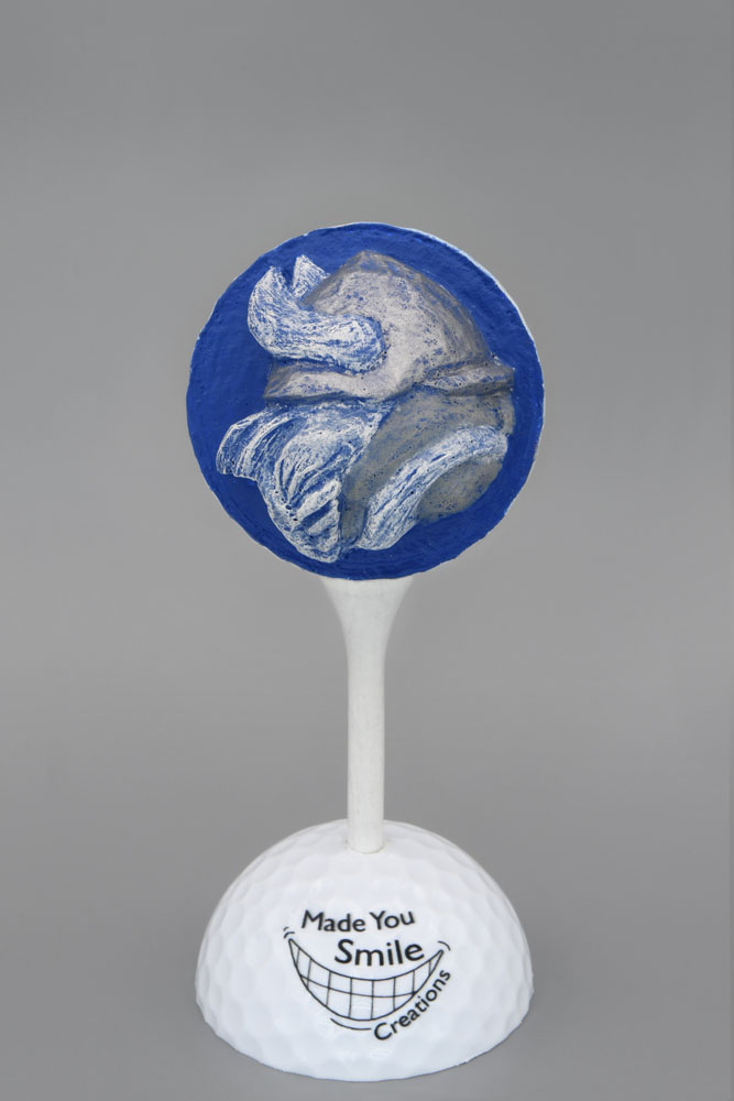 Viking Carved Golf Ball Art