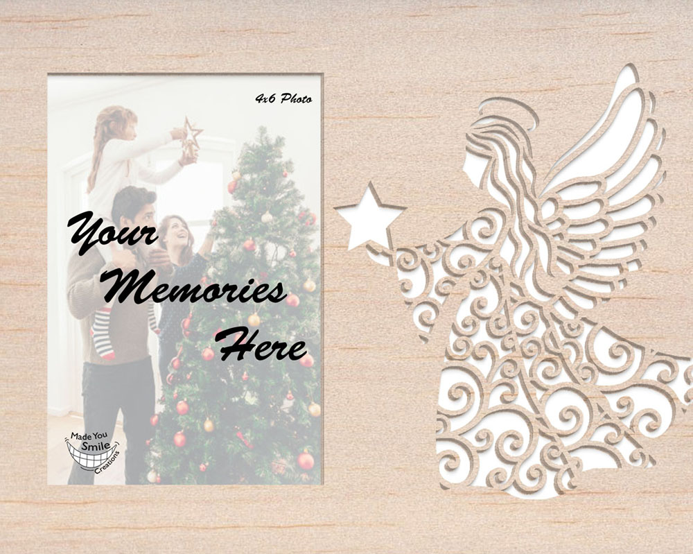 Angel Wood Art Photo Mat