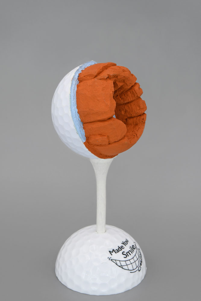 Arches National Park - Utah Red Rock Carved Golf Ball Art