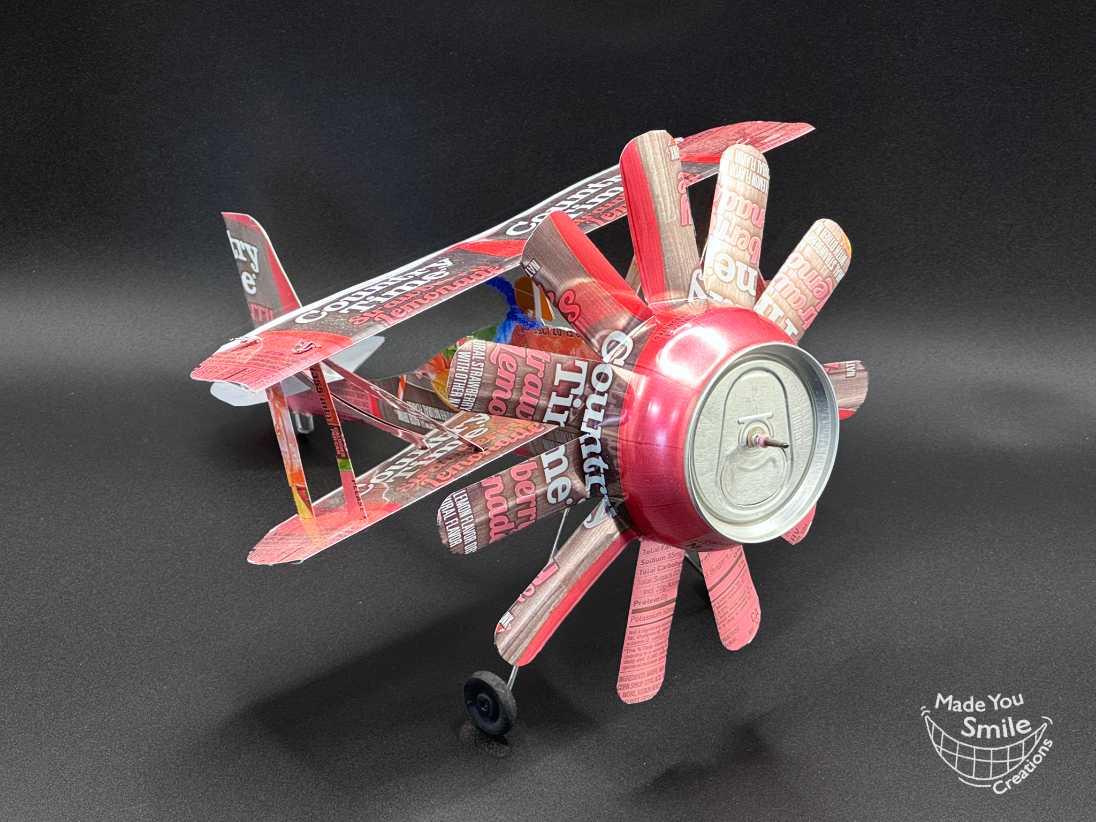 Country Time Strawberry Lemonade Pop Can Plane