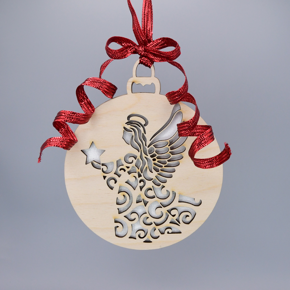 Wood Angel Ornament
