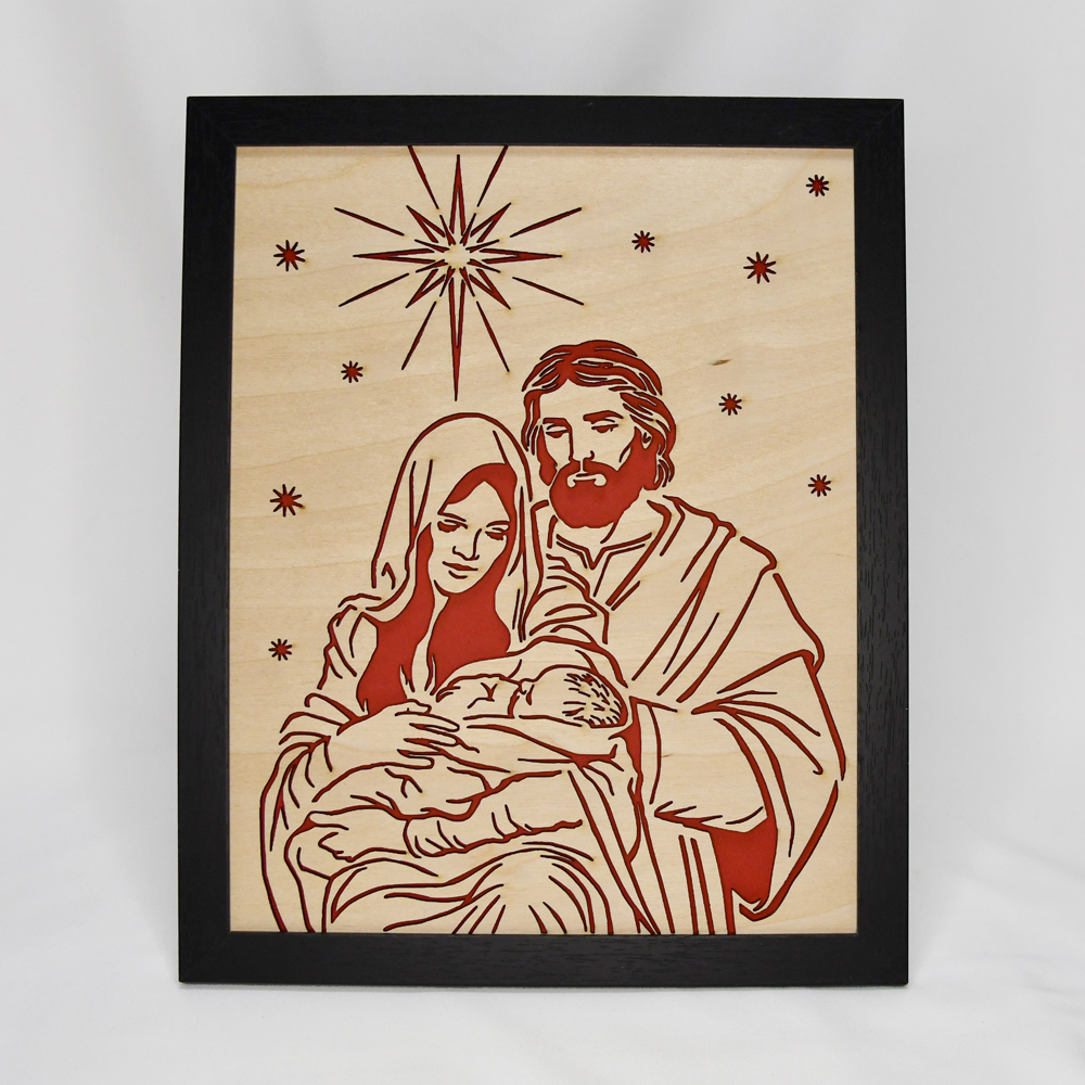 Nativity Wood Art  