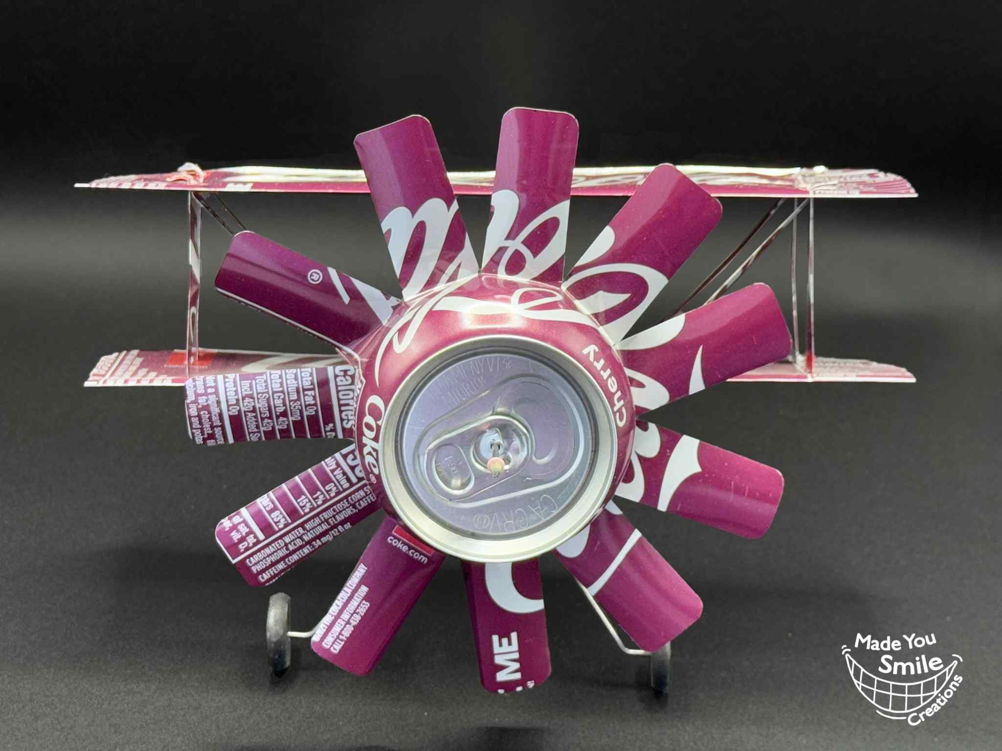 Cherry Coke Pop Can Plane