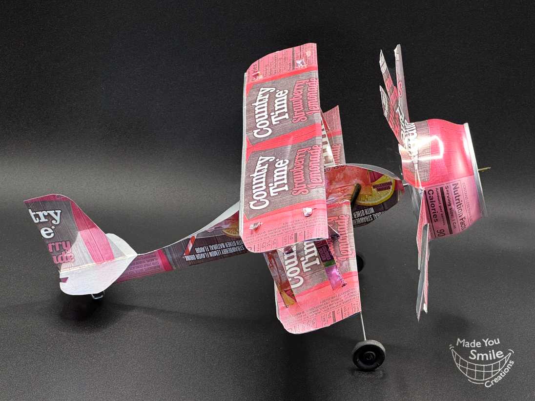 Country Time Strawberry Lemonade Pop Can Plane