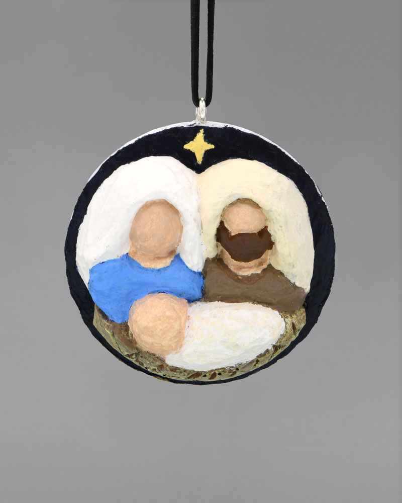 Nativity Carved Golf Ball Art