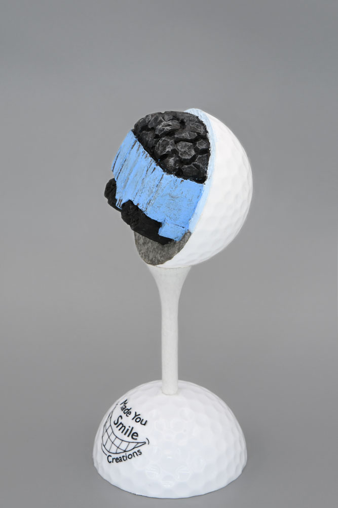 Train Coal Car Golf Ball Art