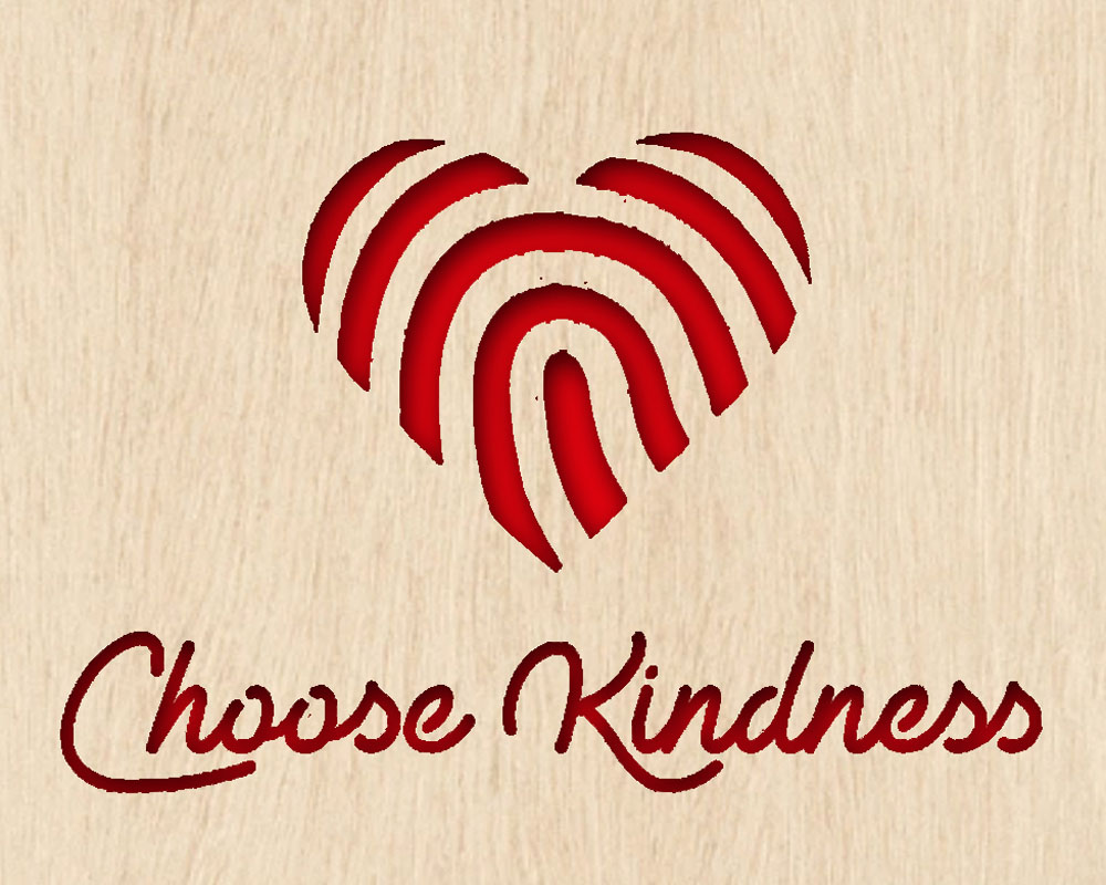Choose Kindness Wood Art
