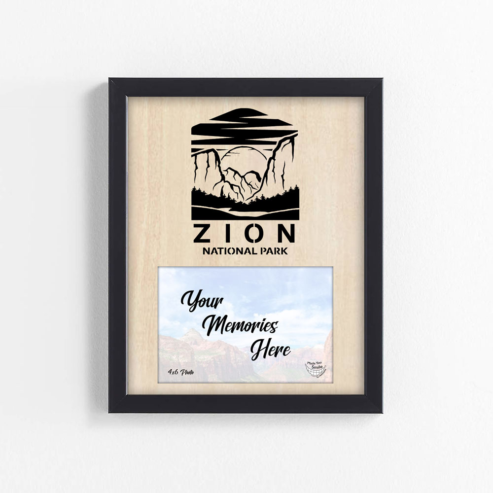 Zion National Park Wood Art Photo Mat