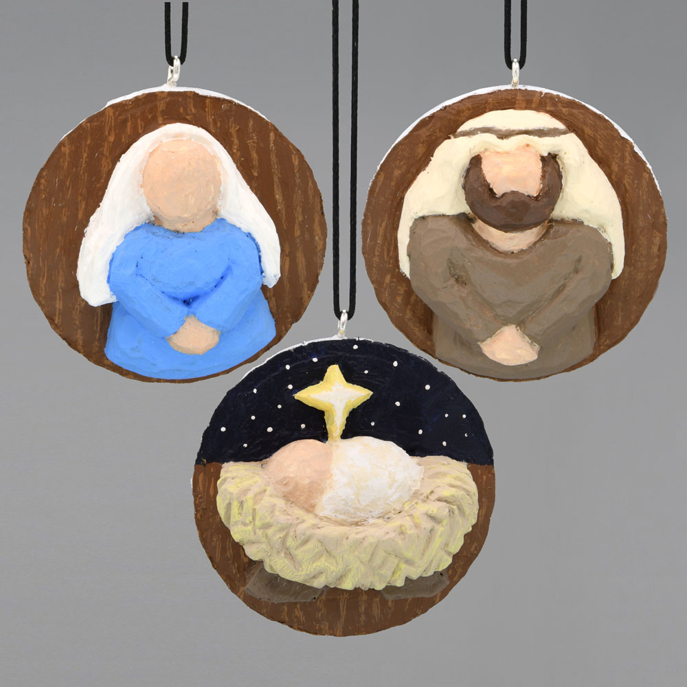 Nativity Carved Golf Ball Set & Treat Gift Box