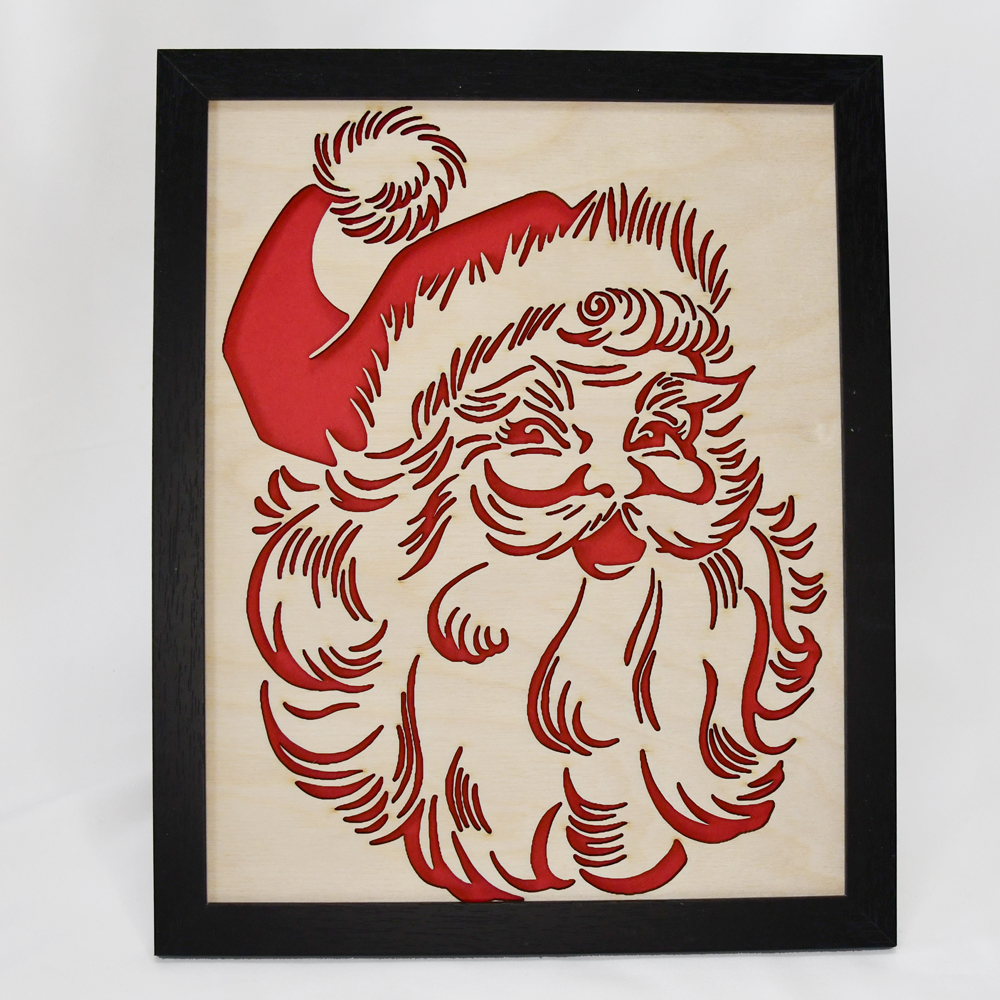 Santa Wood Art