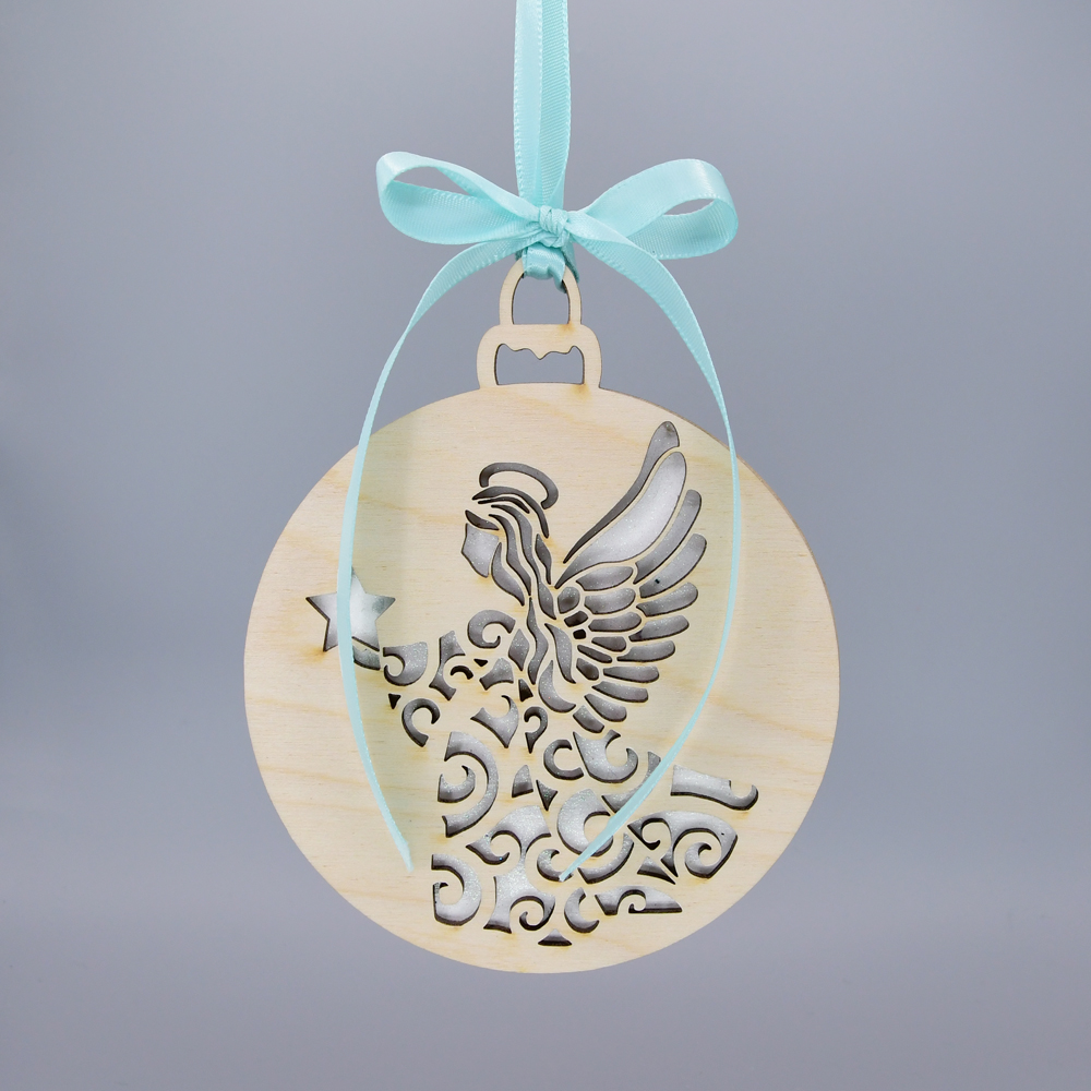 Wood Angel Ornament