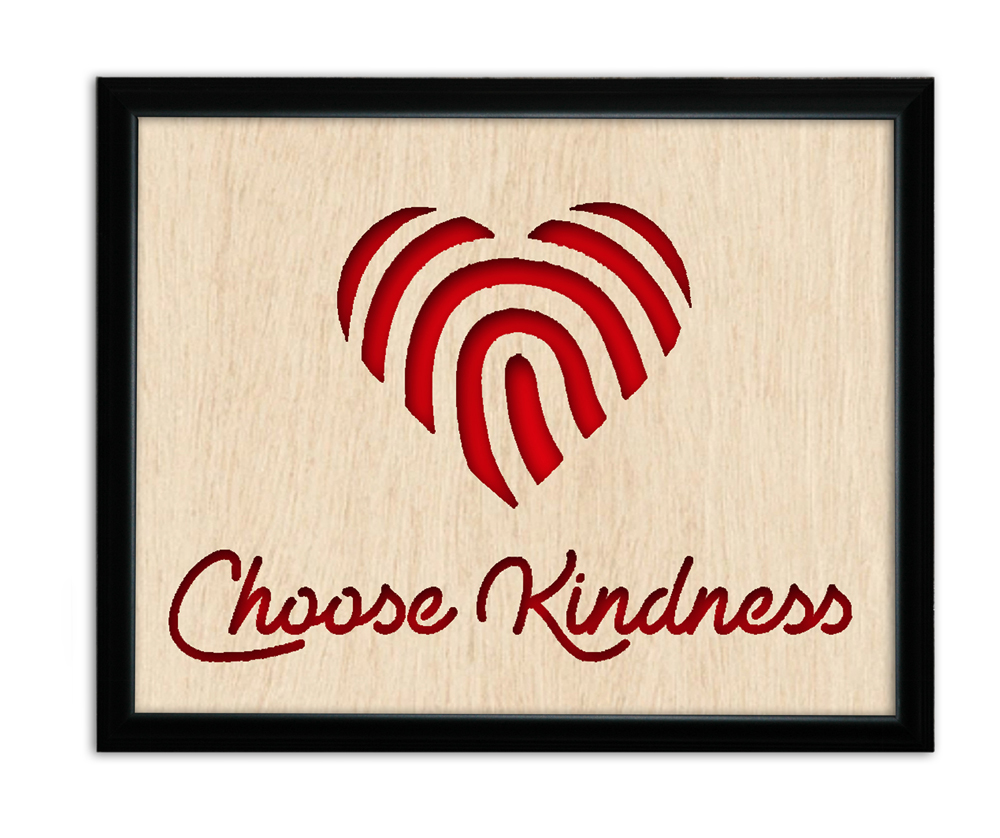 Choose Kindness Wood Art