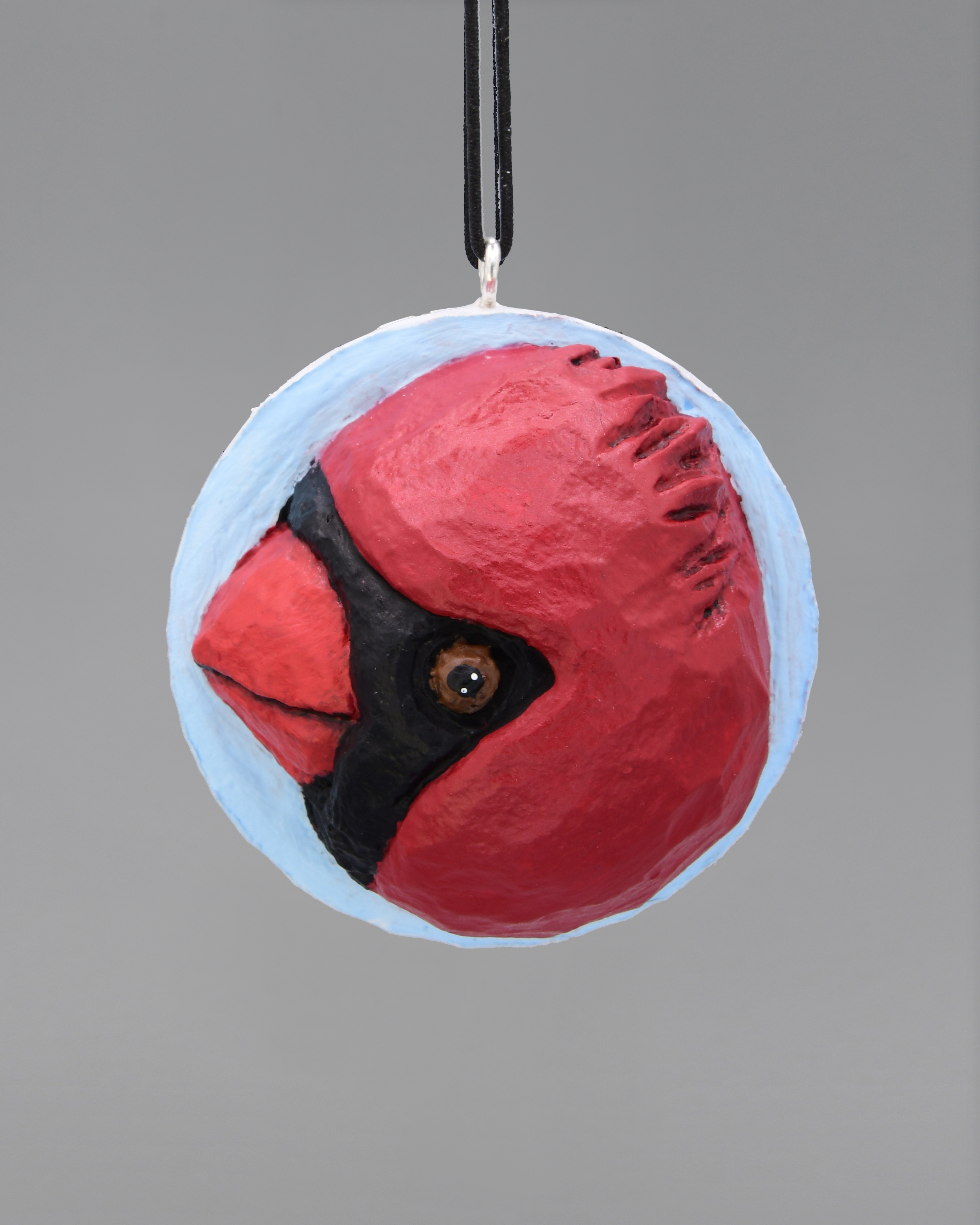 Cardinal Carved Golf Ball Art