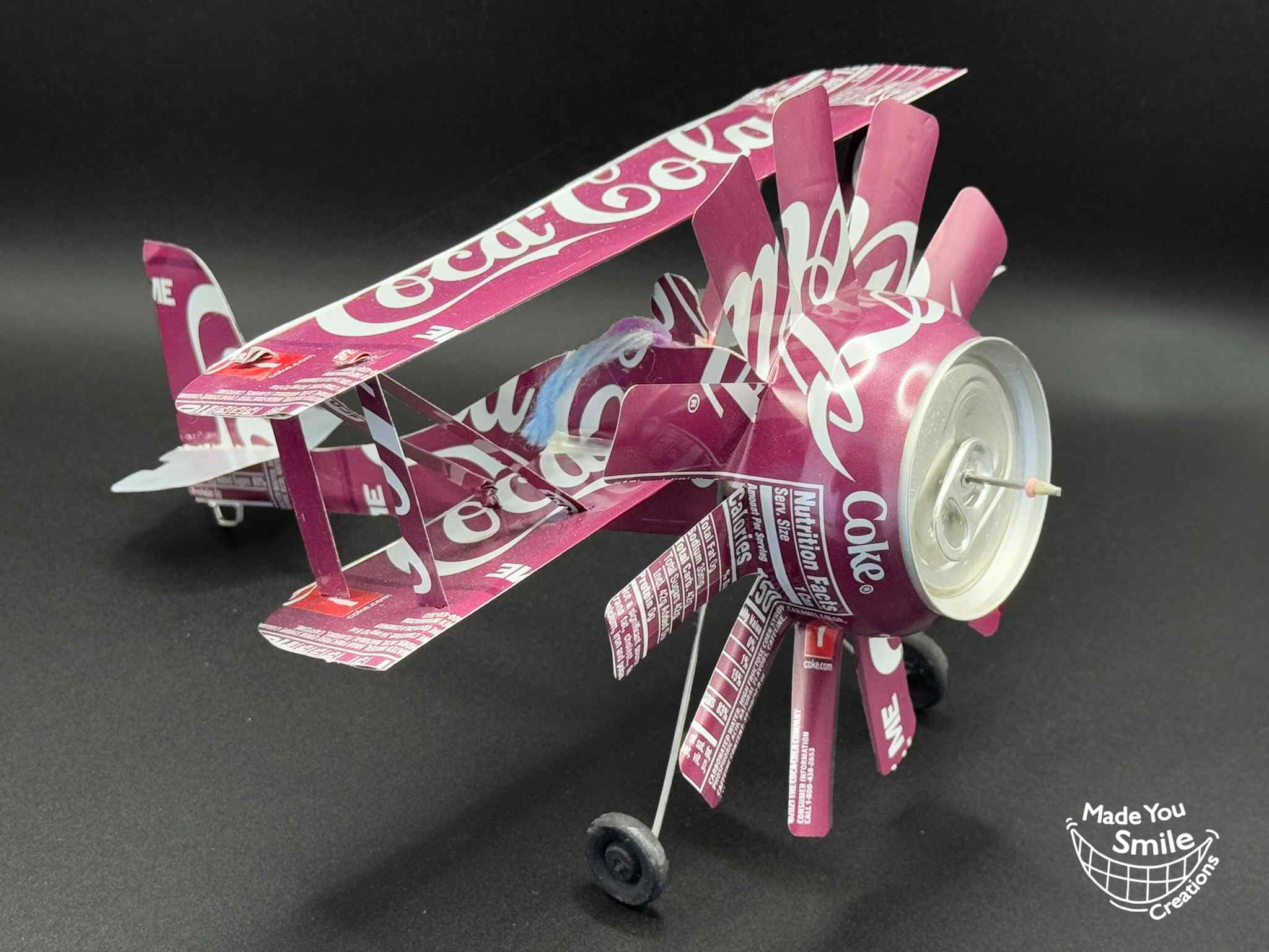 Cherry Coke Pop Can Plane