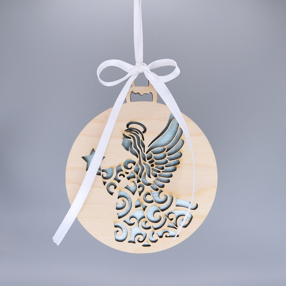 Wood Angel Ornament