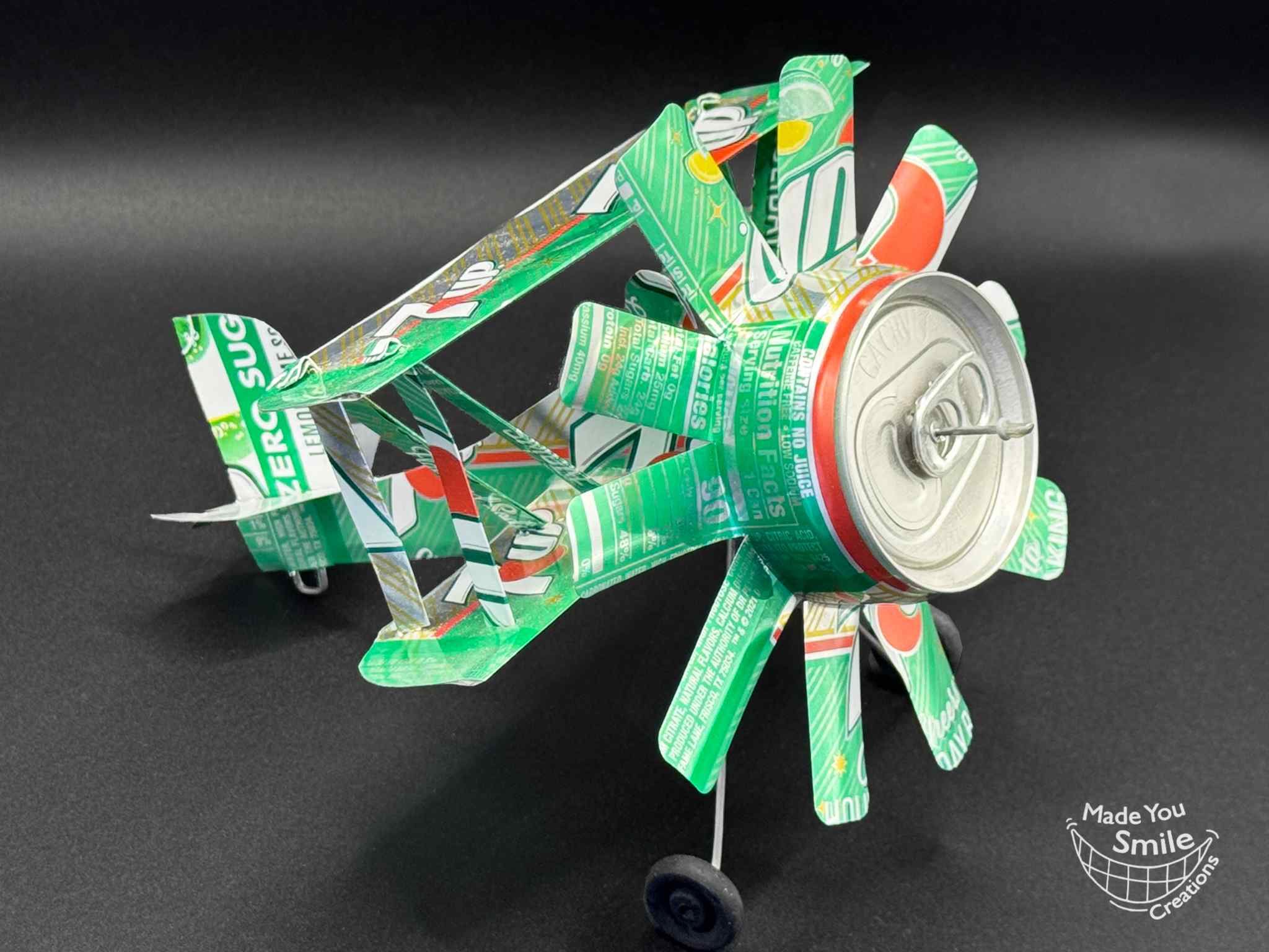 7UP Holiday Baking Pop Can Plane