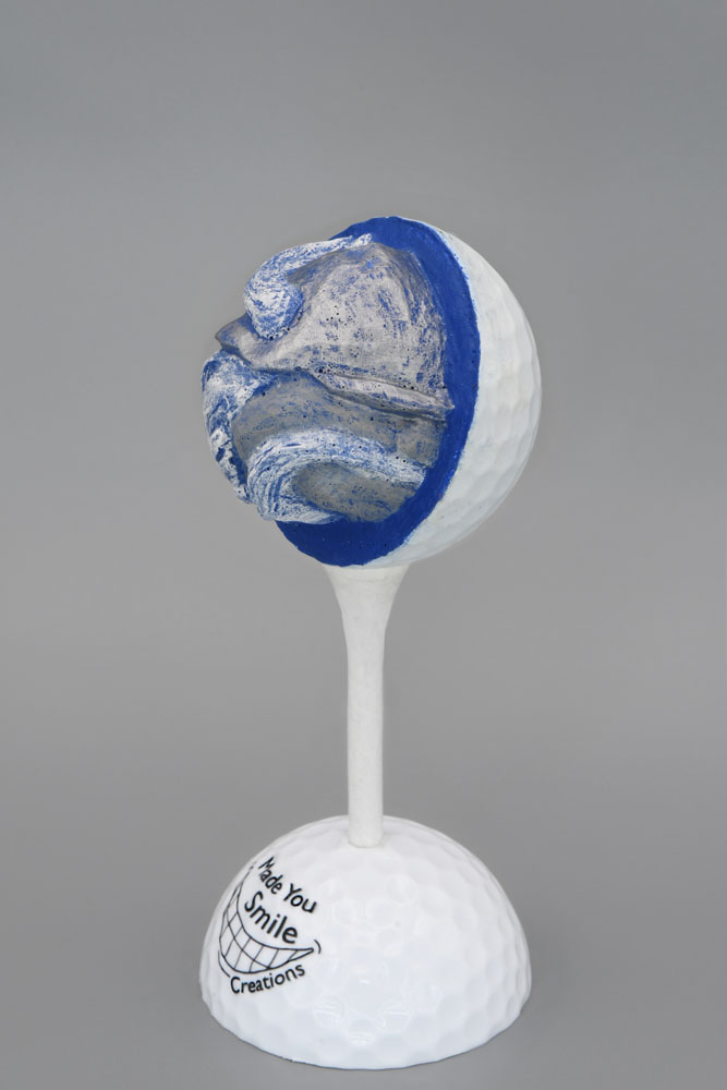 Viking Carved Golf Ball Art