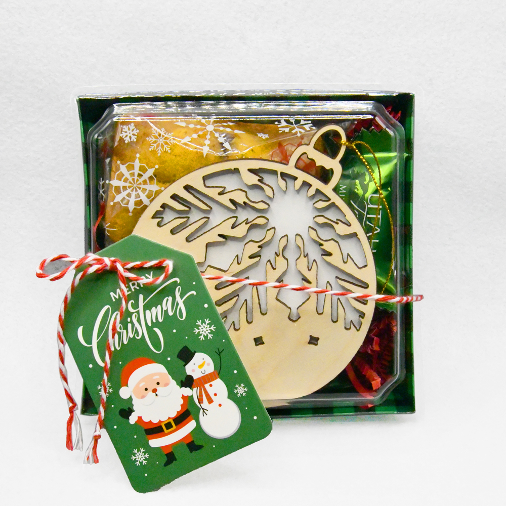 Wooden Keepsake Ornament & Treat Gift Box