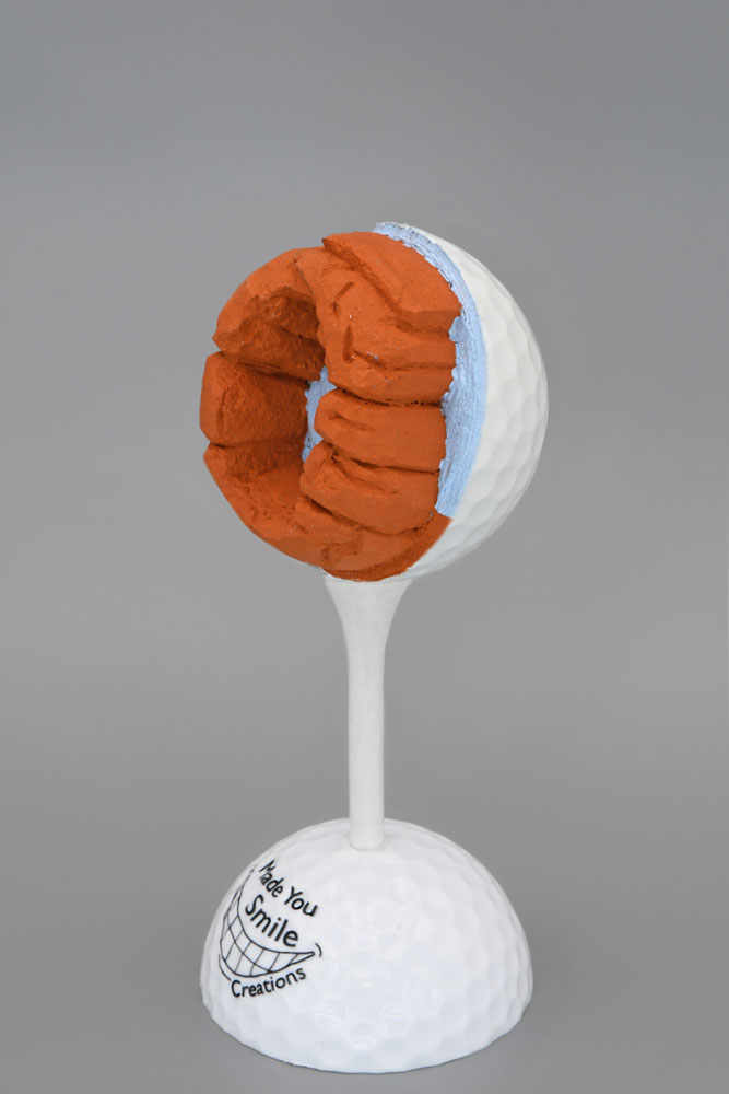 Arches National Park - Utah Red Rock Carved Golf Ball Art