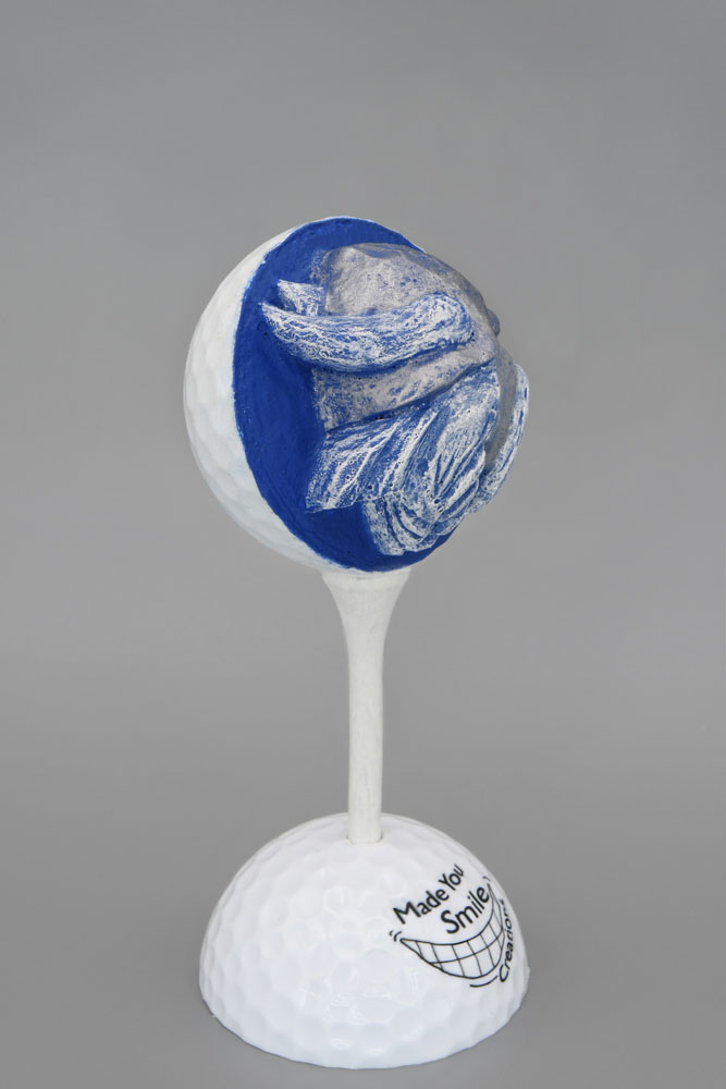 Viking Carved Golf Ball Art