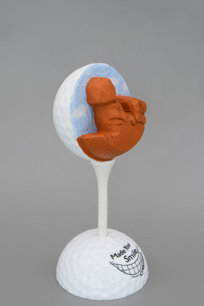Balanced Rock - Arches National Park Utah Carved Golf Ball Art