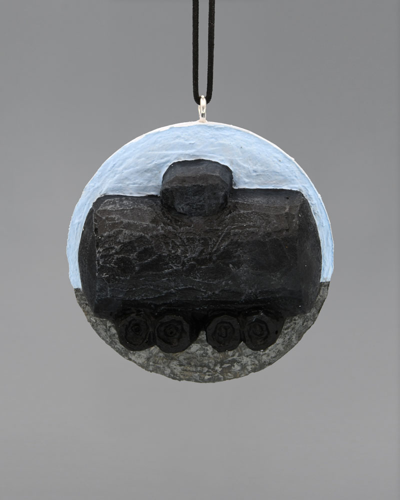 Train Tanker Car Carved Golf Ball Art