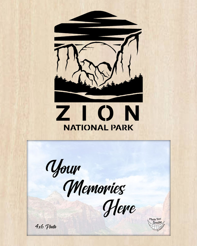 Zion National Park Wood Art Photo Mat