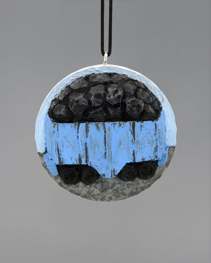 Train Coal Car Golf Ball Art