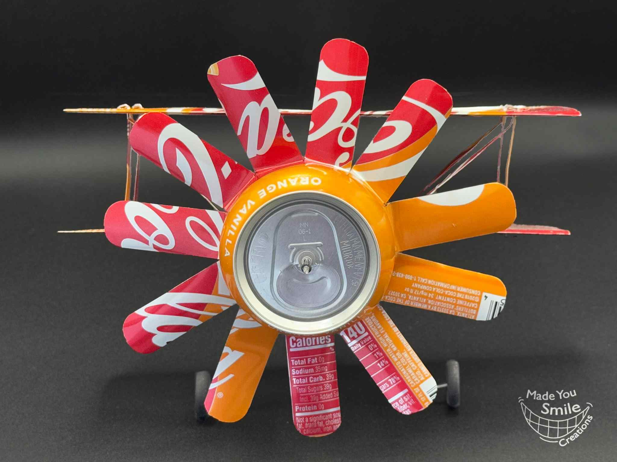 Coke Orange Vanilla Pop Can Plane