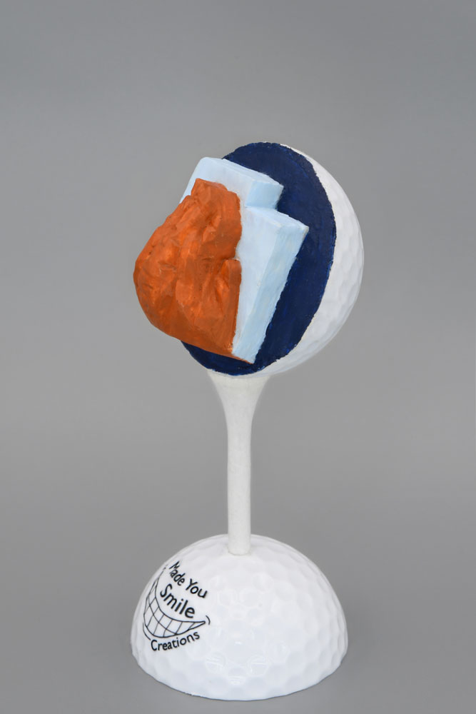 Angel’s Landing - Zion National Park Carved Golf Ball Art