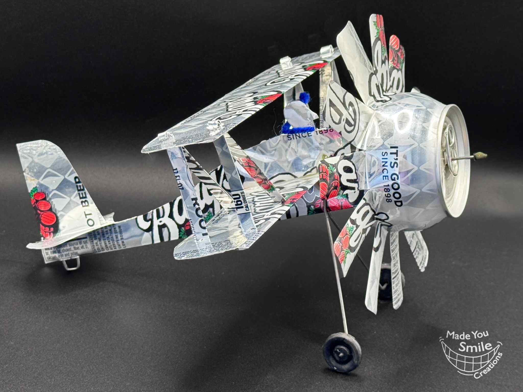 Barq's Root Beer Pop Can Plane