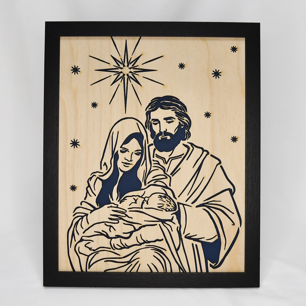 Nativity Wood Art  