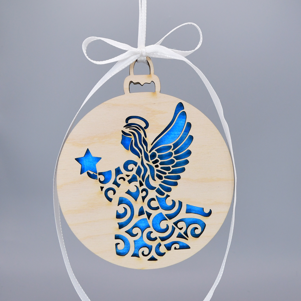 Wood Angel Ornament