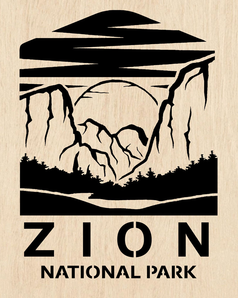 Zion National Park Wood Art