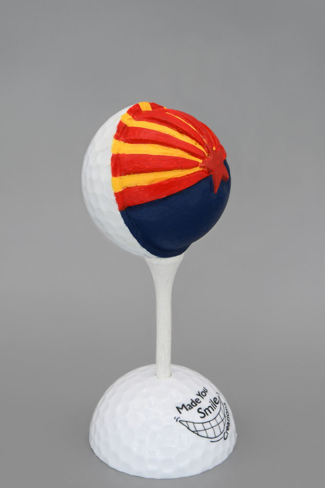 Arizona Carved Golf Ball Art