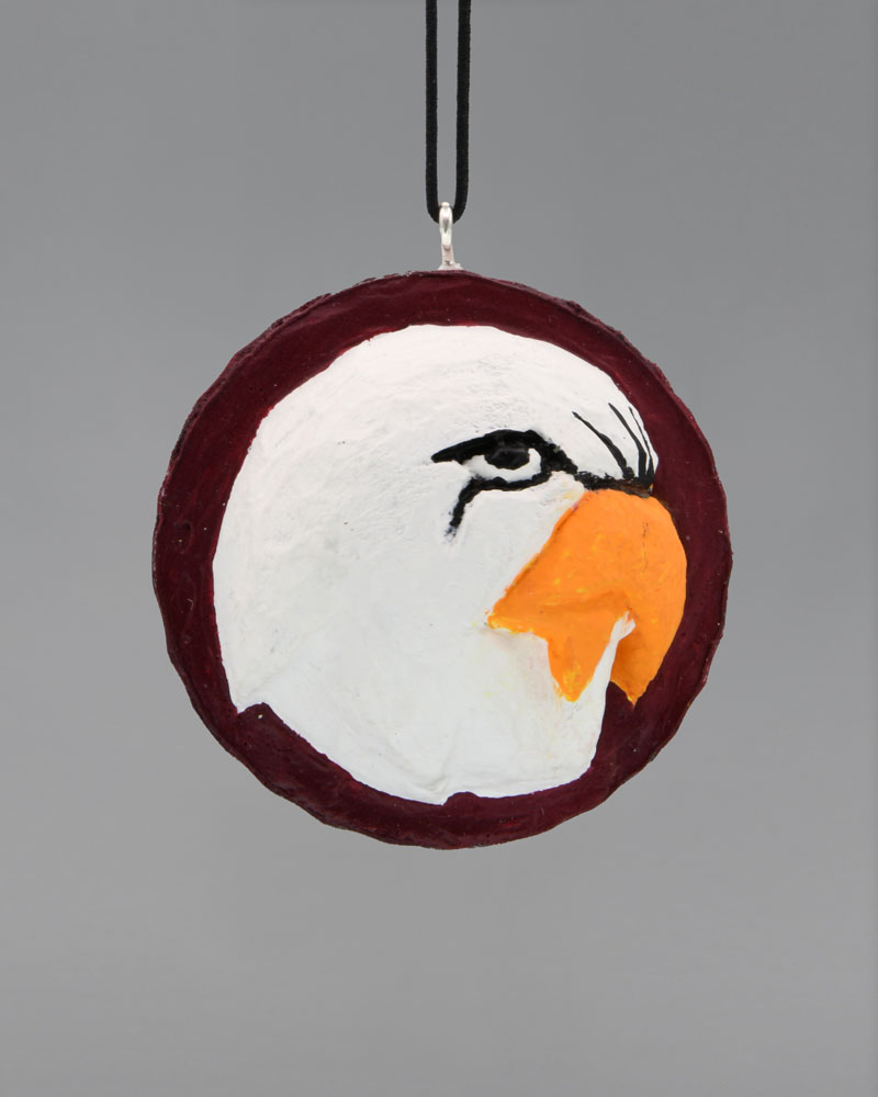 Eagle Mascot Carved Golf Ball Art