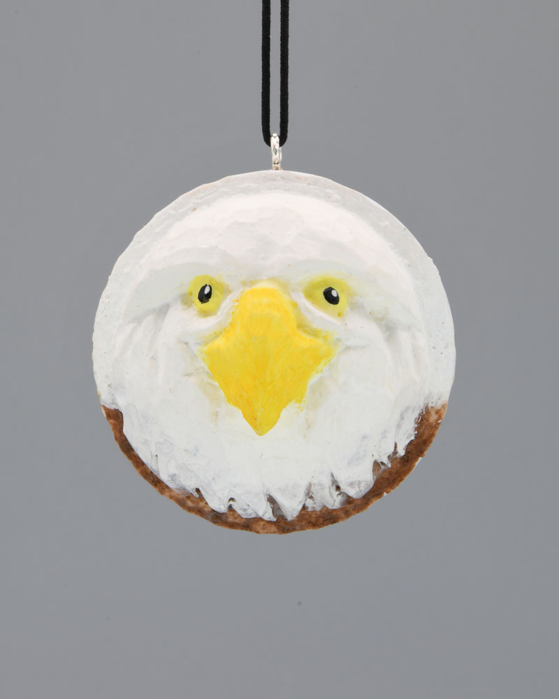 Eagle Carved Golf Ball Art