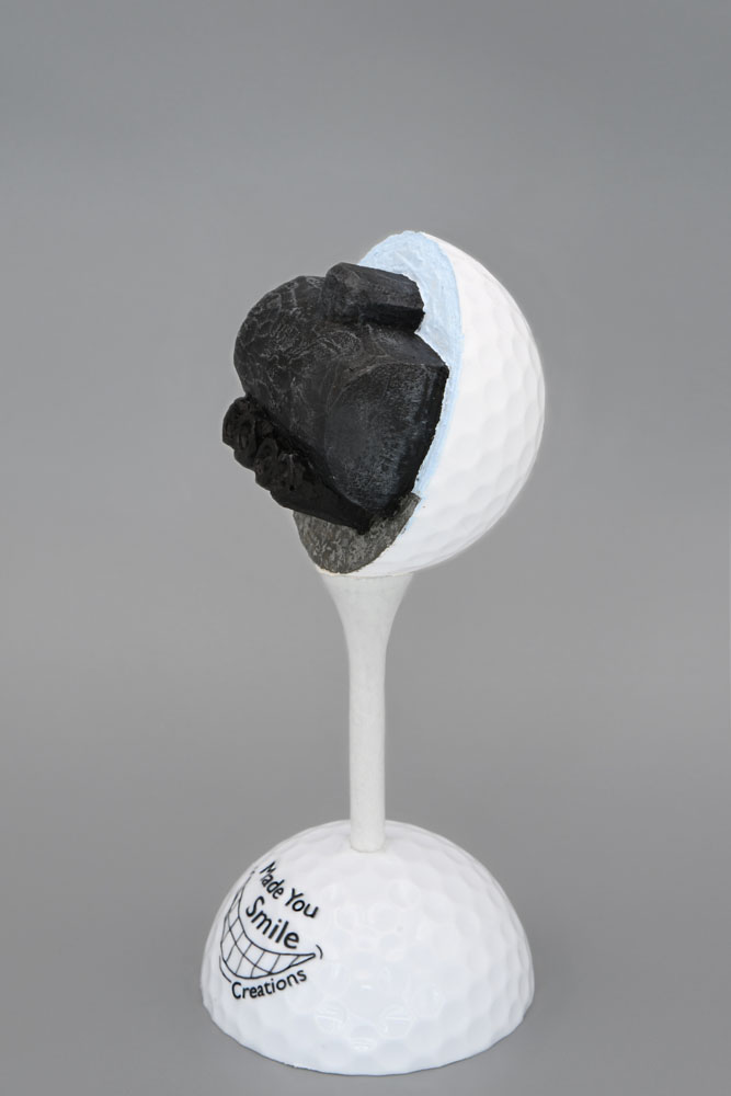 Train Tanker Car Carved Golf Ball Art