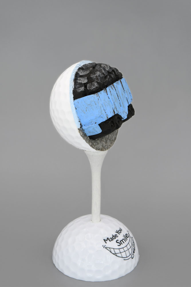 Train Coal Car Golf Ball Art
