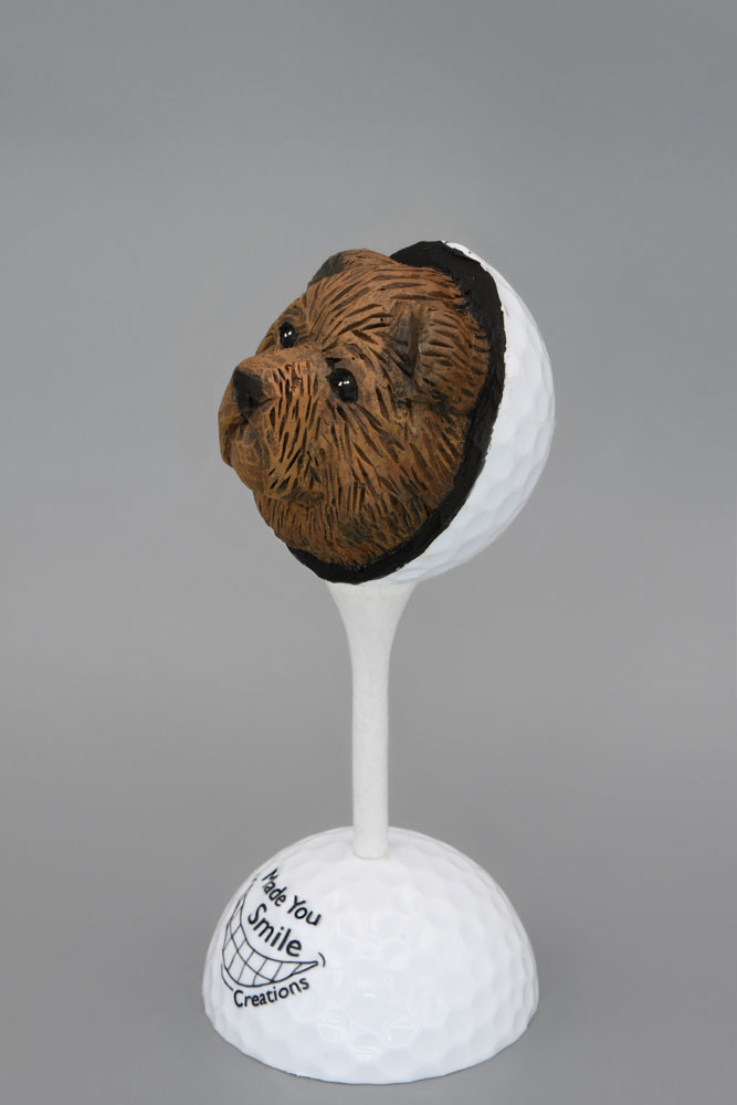 Mountain Bear Carved Golf Ball Art