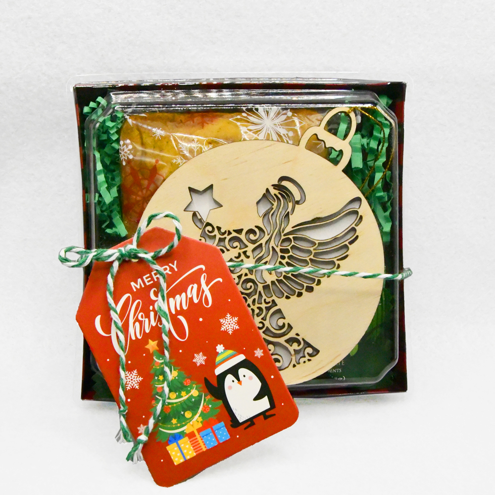 Wooden Keepsake Ornament & Treat Gift Box