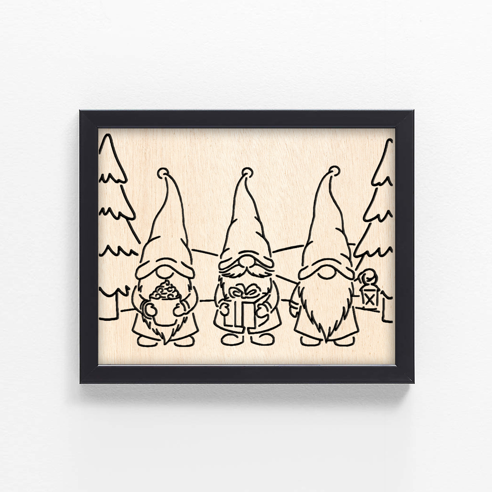 Personalized Framed Wood Art & Treat Gift Box