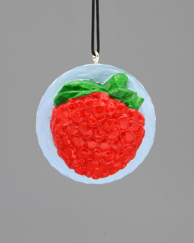 Raspberry Carved Golf Ball Art