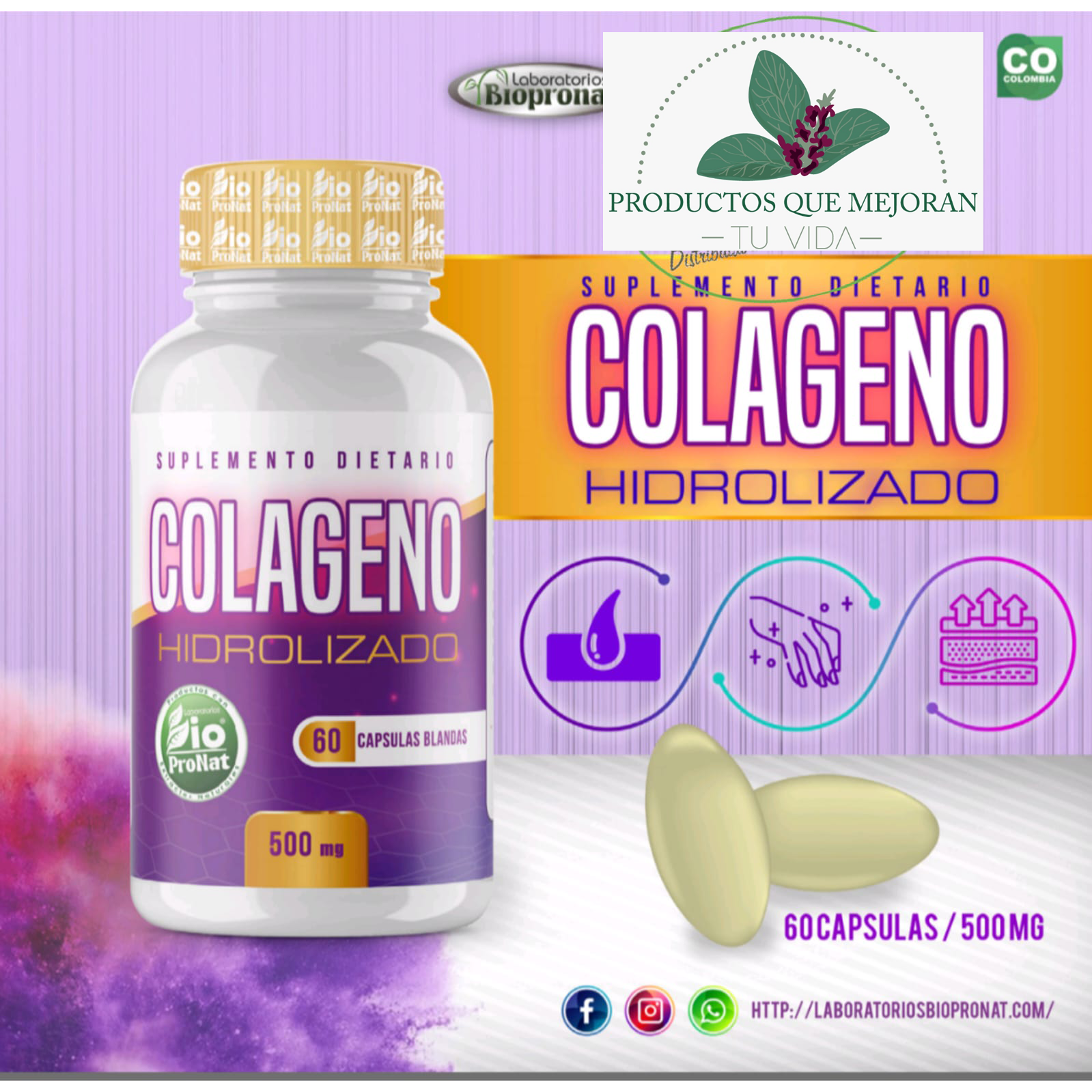Suplemento de colágeno hidrolizado